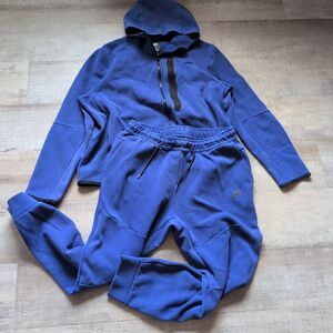 Nike Sportswear Tech Fleece Men's Blue Tracksuit XL *Zipper Problem
